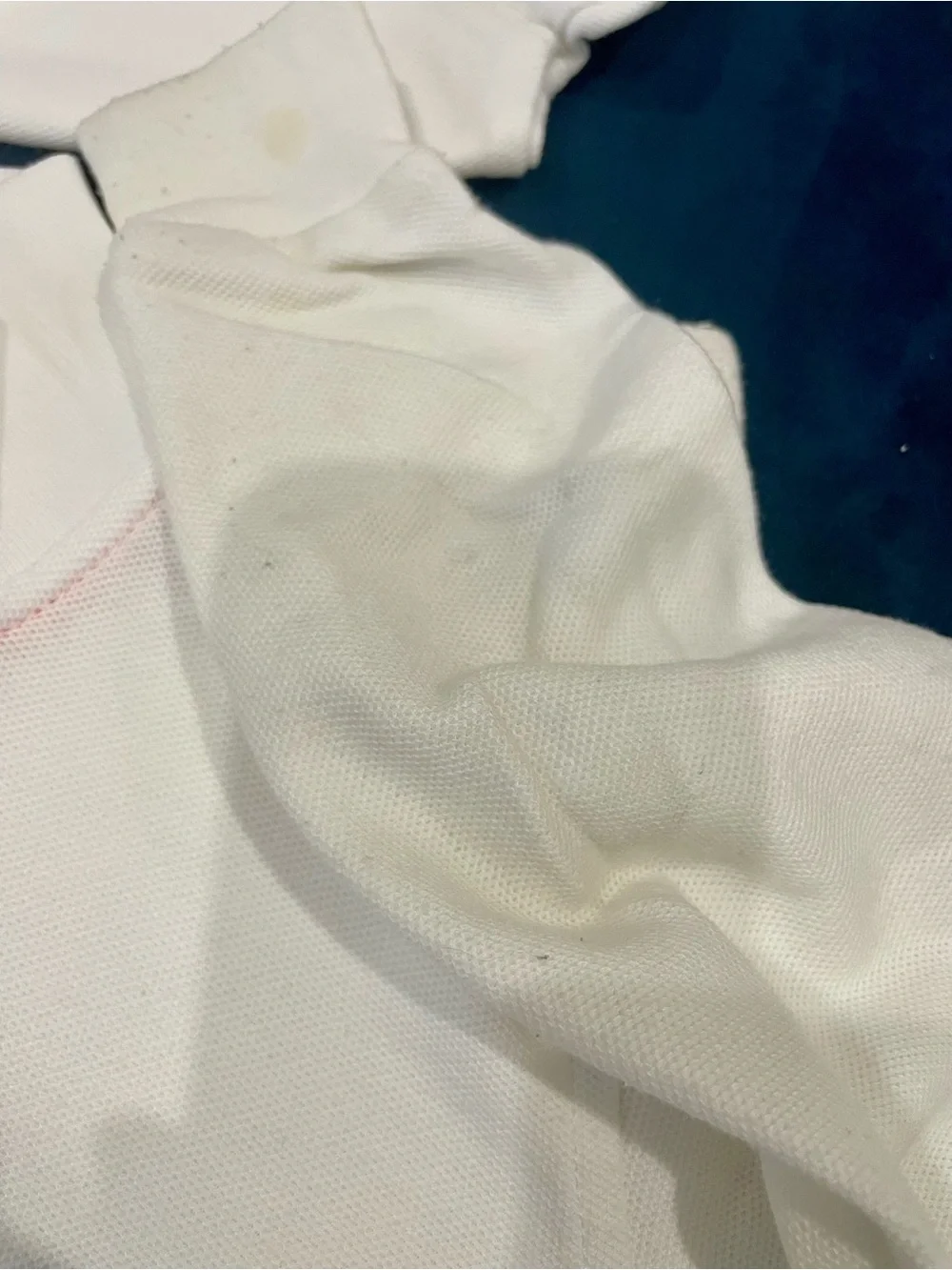 Ascend White Long-Sleeve Polo with Blue Logo - Kids